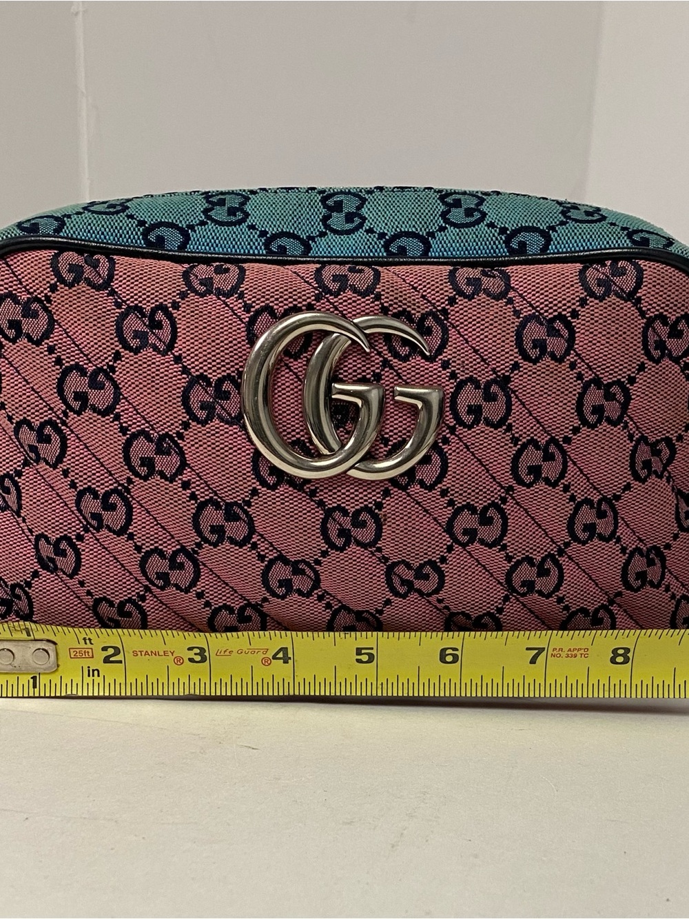 Gucci multicolor GG canvas small MORMONT chain shoulder bag - Picture 10 of 12